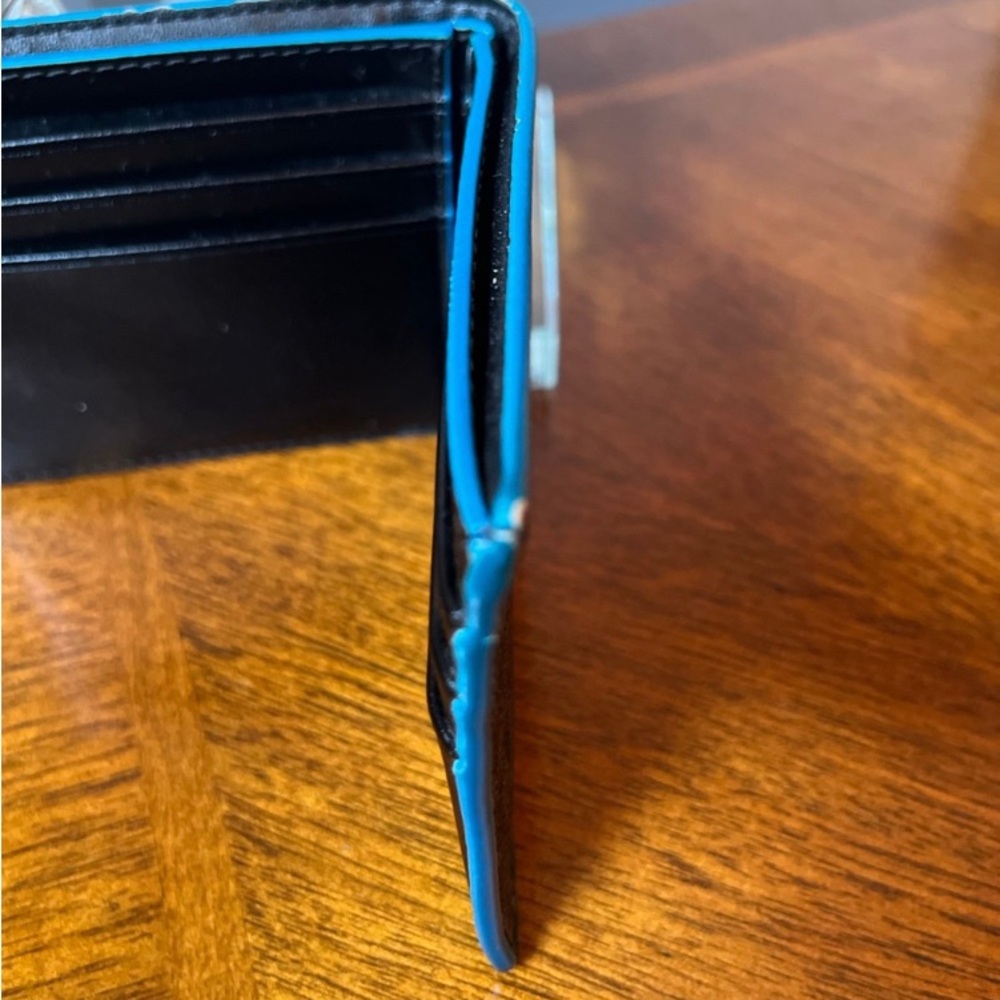 Michael Kors Black Men’s Wallet with Blue Trim (GUC) - Picture 9 of 12